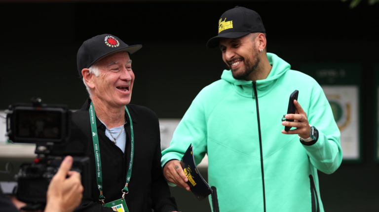 Kyrgios Commentates and Practices at Wimbledon